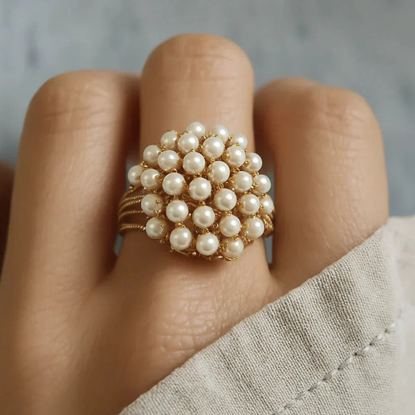 Bague en Perles Incrustées - Bush