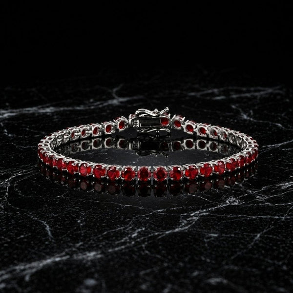 Bracelet de Tennis en Rubis