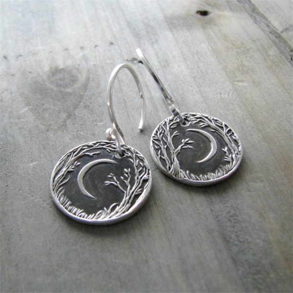 Boucles d'oreilles Clair de Lune Rétro