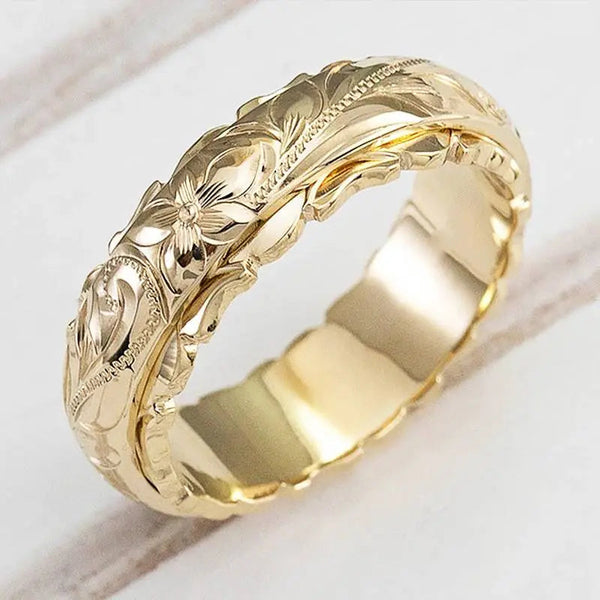 Bague en or « Fleur ancienne »