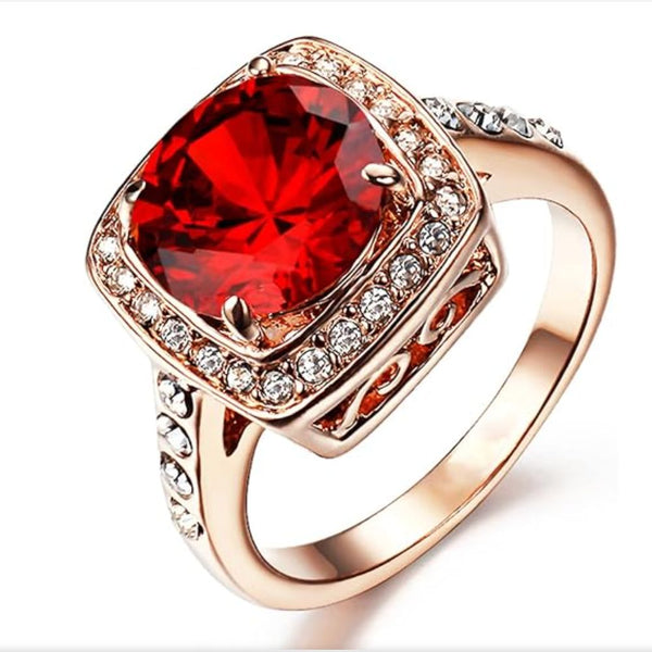 Bague Déclaration Ruby Halo