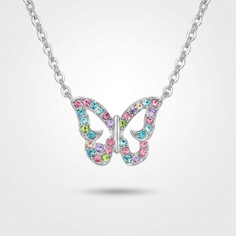 Collier Papillon en Confettis