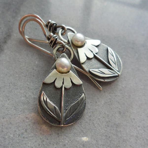 Boucles d'oreilles Fleur-larme