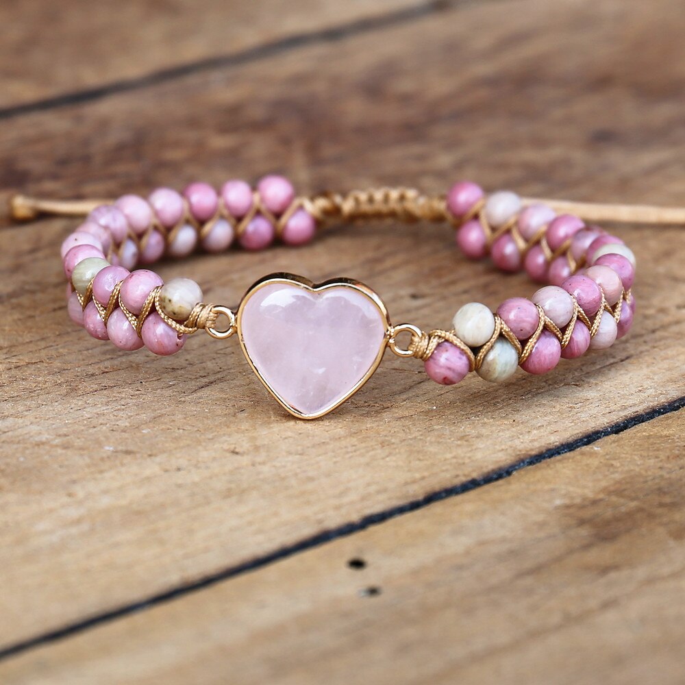 Bracelet Rhodonite Protection Amour