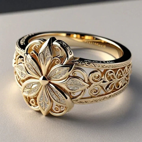 Bague en Or Exotique Zirconia Bloom