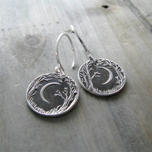 Boucles d'oreilles Clair de Lune Rétro