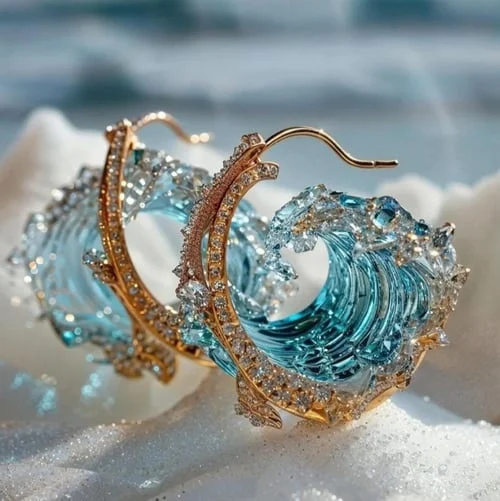 Boucles d'oreilles Le Serment de l'Océan