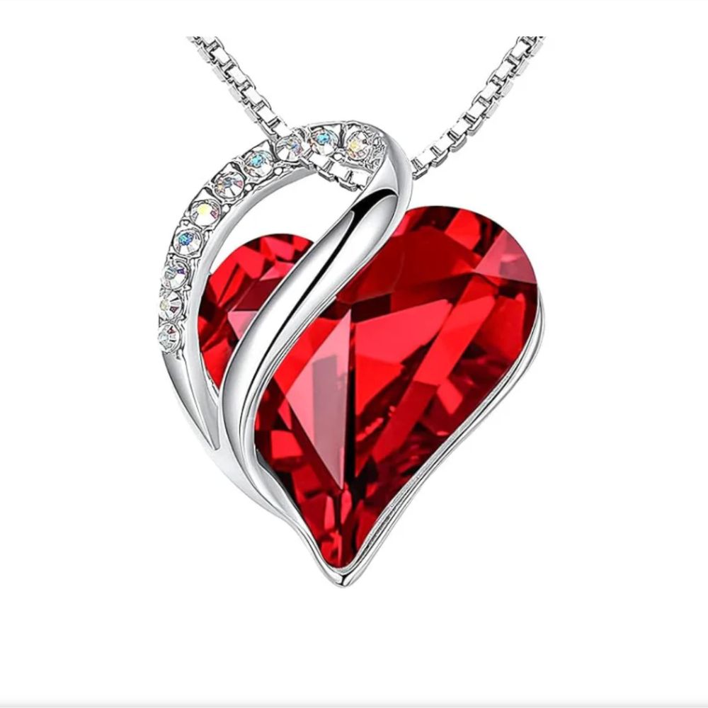 Collier en Rubis Cœur Infini