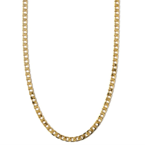 Collier en Chaîne Curb à Maillons Plat